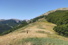 Iniziando a salire sulla cresta verso le prime cime