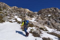 Alessio verso l'attacco del Canale