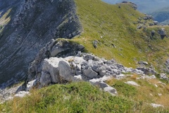 In basso la sella di Cima a Mare