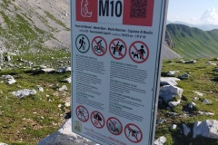 Incrocio con M10 al Passo dei Monaci