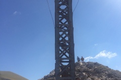 Stefano sulla croce di Monte Bove Nord