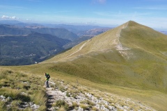 Alessio in discesa