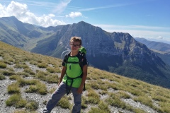 Alessio e il Monte Bove Nord alle spalle