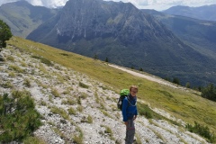 Alessio verso la strada per il Fargno