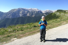 Alessio sulla strada  iniziale dopo il Pomilio