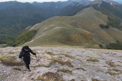 Risalendo la cresta Sud-Est