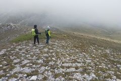 Alessio e Stefano scendendo verso il rifugio Maiolica