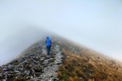 Alessio verso la cresta