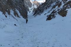 Risalita verso del fosso di Selva Grande