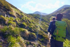 Salendo nel Fosso di Selva Grande