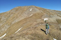 Alessio verso il Monte Gorzano