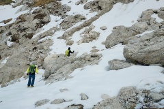 Sali e scendi sulla neve