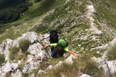 Alessio e Daniele poco prima della vetta