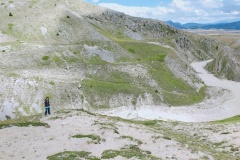 Alessio verso la cima