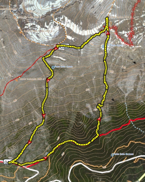 Da SP (Forca di Presta) per anello Canale "Diretto alla Vetta" - Monte Vettore
